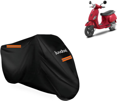 Juvdoxj Waterproof Two Wheeler Cover for Vespa(Urban Club BS6, Black)