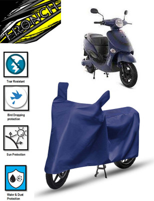 FRONCH Waterproof Two Wheeler Cover for Hero Electric(Electric Photon, Blue)