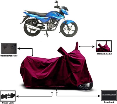 Amexride Two Wheeler Cover for Bajaj(XCD 135, Maroon)