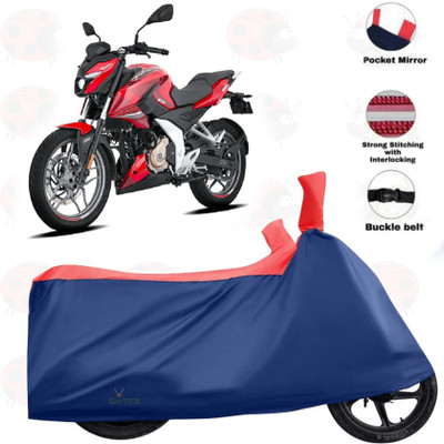 sowelar Waterproof Two Wheeler Cover for Bajaj(Pulsar N160, Blue, Red)