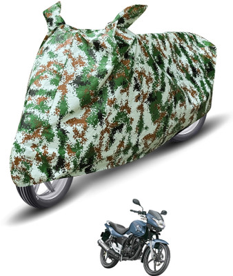 Auto Hub Waterproof Two Wheeler Cover for Suzuki(GS 150R, Green)