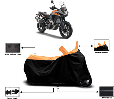Amexride Two Wheeler Cover for KTM(1050 Adventure BS6, Orange)