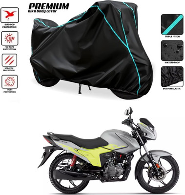 SThanaveX Waterproof Two Wheeler Cover for Hero(Glamour Blaze, Black)
