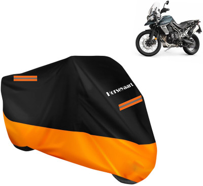 Horseyaart Waterproof Two Wheeler Cover for Triumph(Tiger 800 XCA, Orange)
