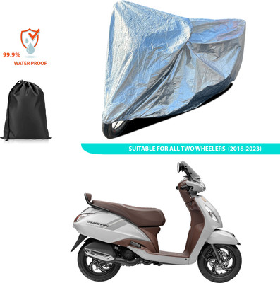 CODOKI Waterproof Two Wheeler Cover for TVS(Jupiter classic, Silver)