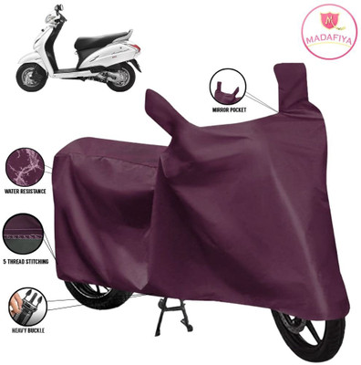 MADAFIYA Waterproof Two Wheeler Cover for Honda(Activa 125, Maroon)