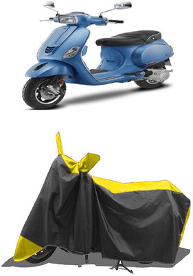 SUGASHRI Waterproof Two Wheeler Cover for Piaggio(Vespa SXL, Yellow, Black)