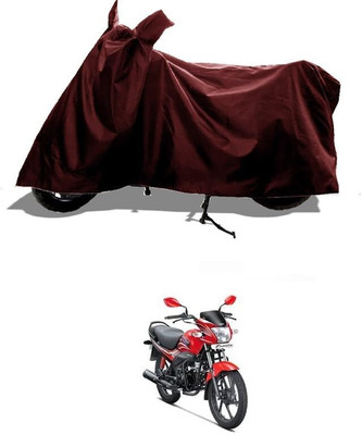 AASHTIK MART Two Wheeler Cover for Hero(Passion, Maroon)