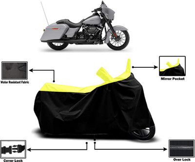 Amexride Two Wheeler Cover for Harley Davidson(Street Glide Special, Yellow)
