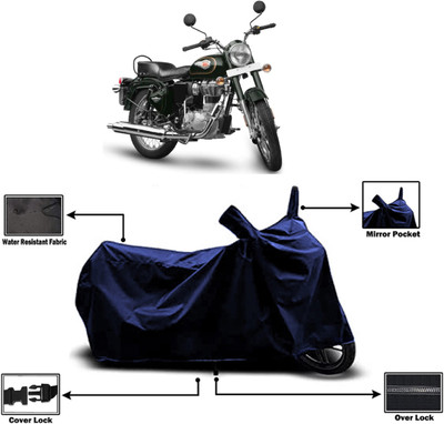 Amexride Two Wheeler Cover for Royal Enfield(Standardv BS6, Blue)