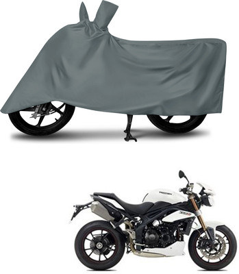 MMSSTAR Waterproof Two Wheeler Cover for Triumph(Speed Triple, Grey)