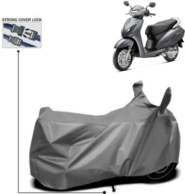 PEDALUP Waterproof Two Wheeler Cover for Honda, Universal For Bike(Activa 125, Grey)