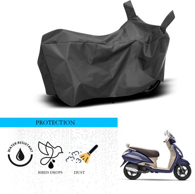 ANTHUB Waterproof Two Wheeler Cover for TVS(Jupiter classic, Black)