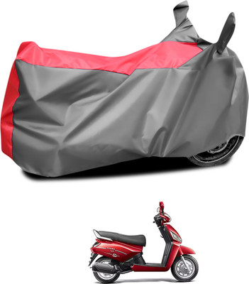 GOSHIV-car and bike accessories Waterproof Two Wheeler Cover for Mahindra(Gusto 125, Grey, Blue)