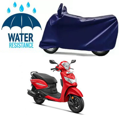 Mdstar Waterproof Two Wheeler Cover for Hero(Pleasure Plus, Blue)