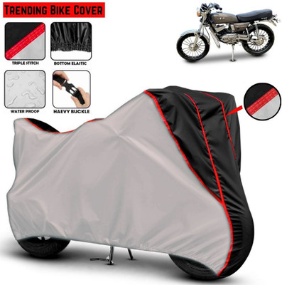 Mwiss Waterproof Two Wheeler Cover for Yamaha(RX 100, Silver, Black)