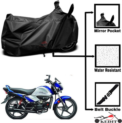 KEDIT Two Wheeler Cover for Universal For Bike(Black)