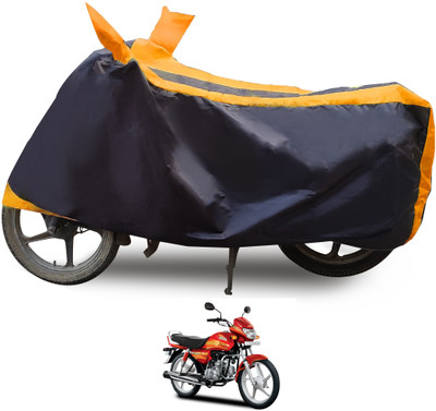 Euro Care Waterproof Two Wheeler Cover for Hero(CD deluxe, Orange)
