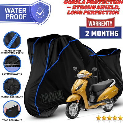 POLYMAXX Waterproof Two Wheeler Cover for Honda(Activa 6G, Black)