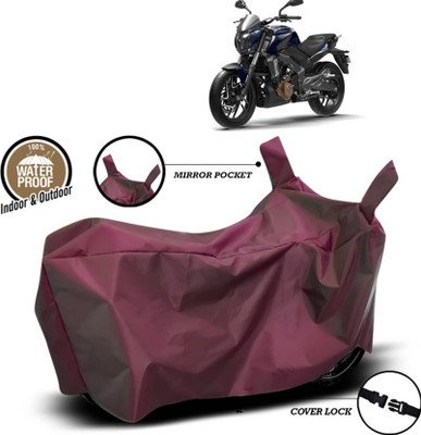 AASHTIK MART Two Wheeler Cover for Bajaj(Dominar, Maroon)