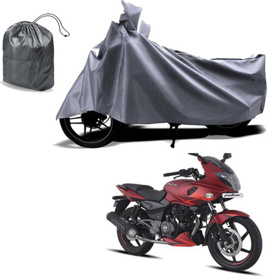 Autoinnovation Waterproof Two Wheeler Cover for Bajaj(Pulsar 220F, Grey)