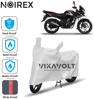 NOIREX Waterproof Two Wheeler Cover for Bajaj(Discover 150 f, Silver)