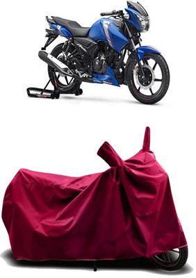KEDIT Two Wheeler Cover for TVS(Apache RTR 160, Maroon)