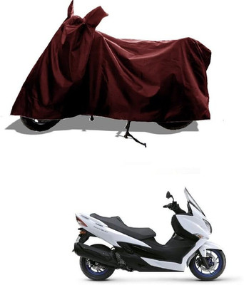 KEDIT Two Wheeler Cover for Suzuki(Burgman Electric, Maroon)