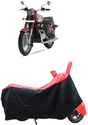 CRONEX Waterproof Two Wheeler Cover for JAWA(350, Black, Red)