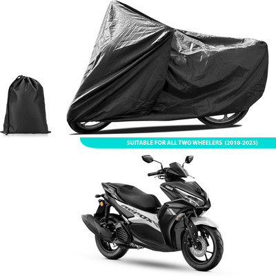 CODOKI Two Wheeler Cover for Yamaha(Aerox 155 Maxi BS6, Black)