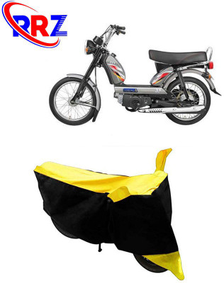 RRZ Waterproof Two Wheeler Cover for TVS(XL Super, Black, Yellow)