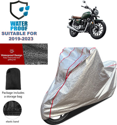 PAGORA Waterproof Two Wheeler Cover for Honda(Hness CB350, Silver)