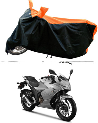 DeepShakshi AUTOMOTIVE Waterproof Two Wheeler Cover for Suzuki(Gixxer SF 150, Orange)