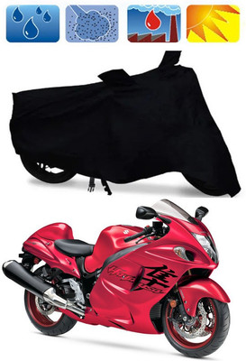 RTS COLLECTIONS Waterproof Two Wheeler Cover for Suzuki(GSX S1000F, Black)