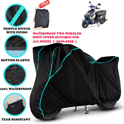 OliverX Waterproof Two Wheeler Cover for Ampere(Zeal, Black)