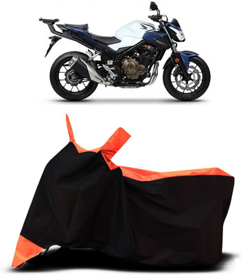 VESMEI Two Wheeler Cover for Honda(CB500F, Orange)