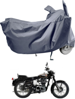 Amexride Two Wheeler Cover for Royal Enfield(Standard 350, Grey)
