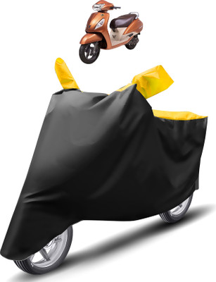 Caronix Two Wheeler Cover for TVS(Jupiter, Yellow)