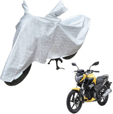 RAAMKM Waterproof Two Wheeler Cover for TVS(Raider, Silver)