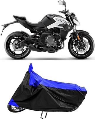 Mdstar Waterproof Two Wheeler Cover for CFMoto(400NK BS6, Blue)