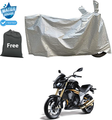 CODOKI Waterproof Two Wheeler Cover for Mahindra(Mojo, Silver)