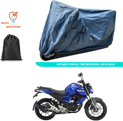 CODOKI Waterproof Two Wheeler Cover for Yamaha(FZ S V3.0 FI, Blue)