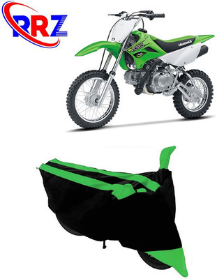 RRZ Waterproof Two Wheeler Cover for Kawasaki(KLX 110, Black, Green)