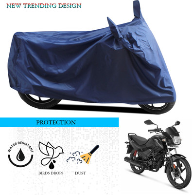 ANTHUB Waterproof Two Wheeler Cover for Hero(Passion, Blue)