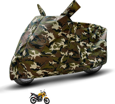 Auto Hub Waterproof Two Wheeler Cover for Honda(CB Twister, Brown)