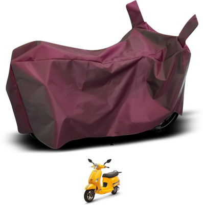 GOSHIV-car and bike accessories Waterproof Two Wheeler Cover for Vespa(Maroon)