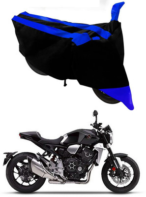 Mdstar Waterproof Two Wheeler Cover for Honda(CB1000R Plus, Blue, Black)