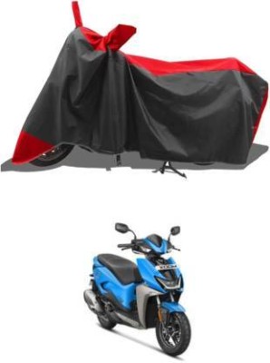 smwzxyu Waterproof Two Wheeler Cover for Hero(Pleasure, Black, Red)