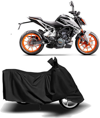 DeepShakshi AUTOMOTIVE Waterproof Two Wheeler Cover for KTM(Duke 200, Black)