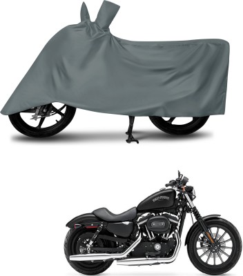 MMSSTAR Waterproof Two Wheeler Cover for Harley Davidson(Iron 883, Grey)